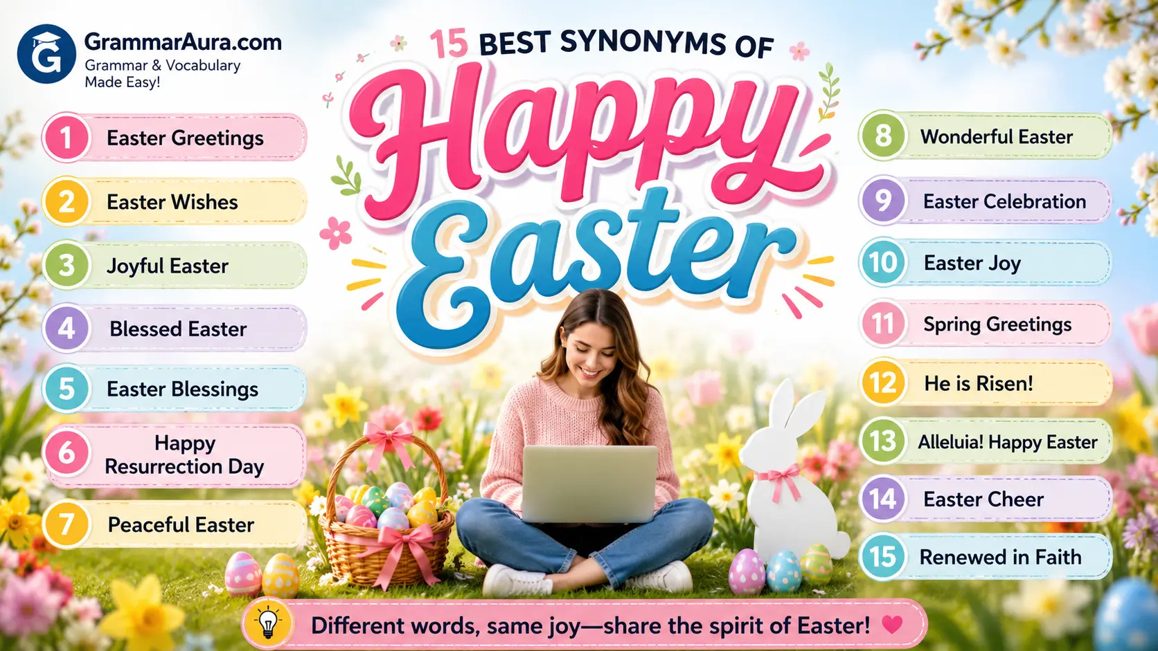 Best Synonyms of ‘Happy Easter’