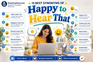 Best Synonyms of ‘Happy to Hear That’