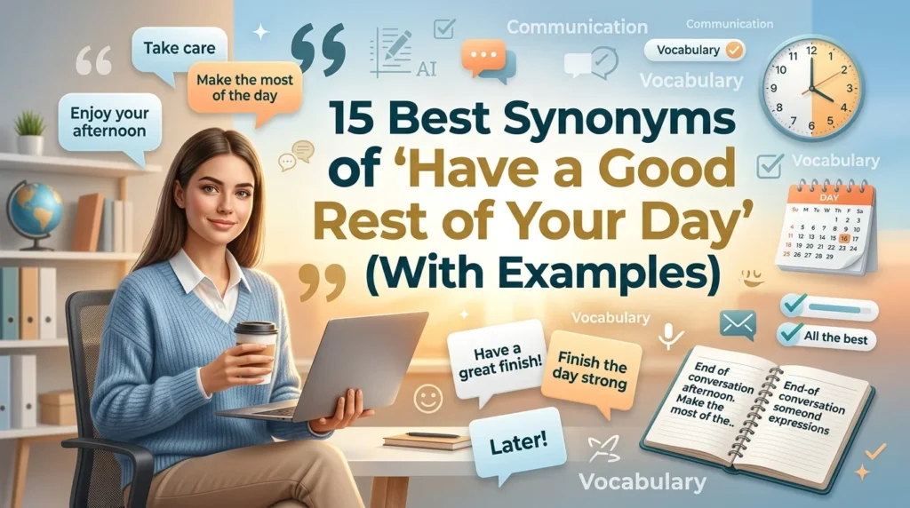 Best Synonyms of ‘Have a Good Rest of Your Day’
