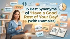 Best Synonyms of ‘Have a Good Rest of Your Day’