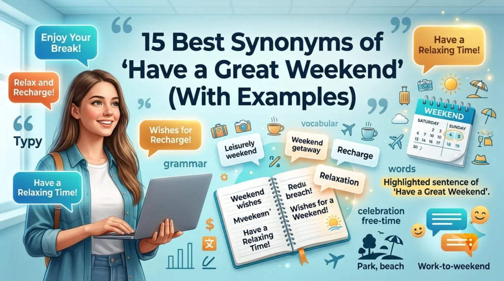Best Synonyms of ‘Have a Great Weekend’