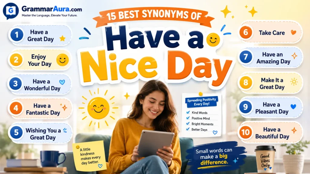 Best Synonyms of “Have a Nice Day”