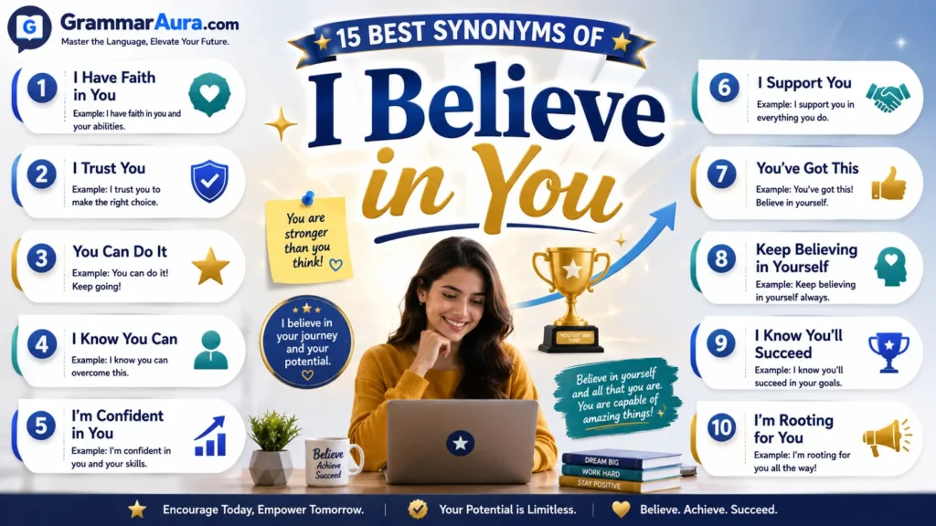 Best Synonyms of “I Believe in You”