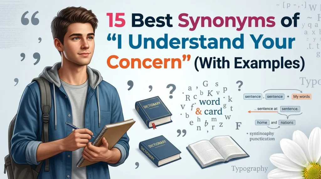 Best Synonyms of “I Understand Your Concern”