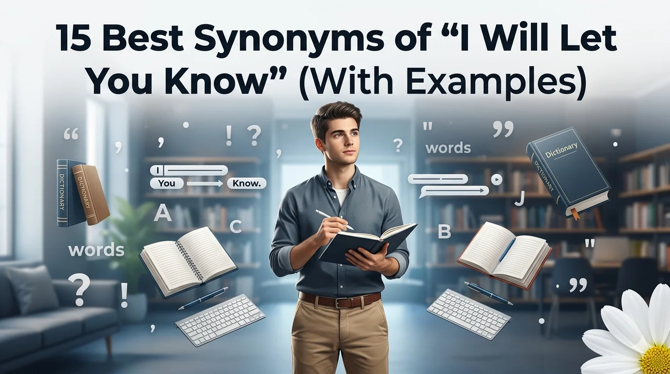 Best Synonyms of “I Will Let You Know”