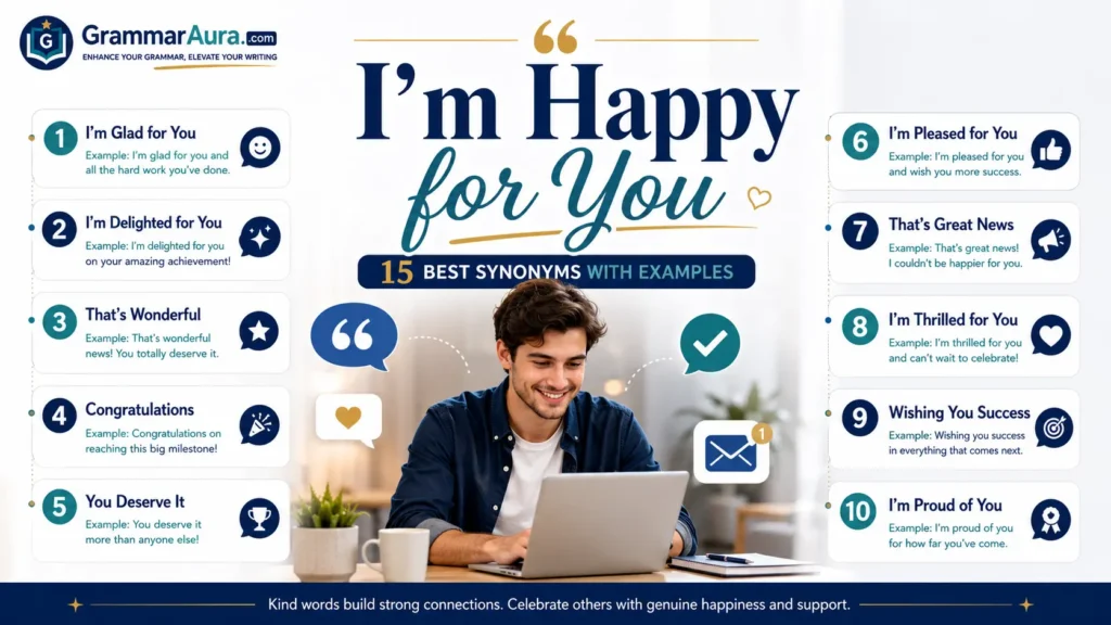 Best Synonyms of “I’m Happy for You”