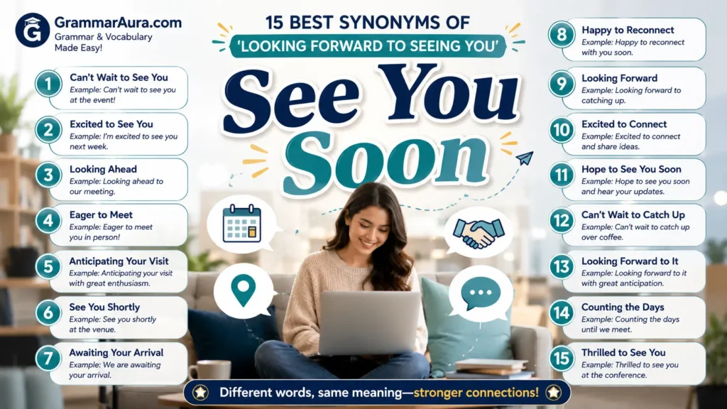 Best Synonyms of ‘Looking Forward to Seeing You’