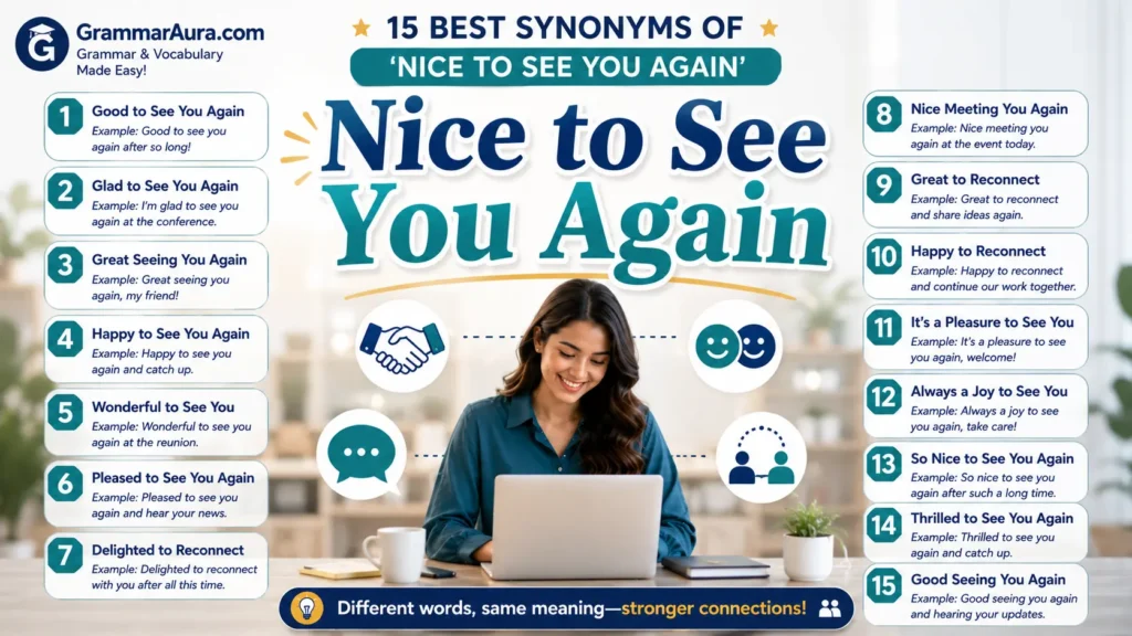 Best Synonyms of ‘Nice to See You Again’
