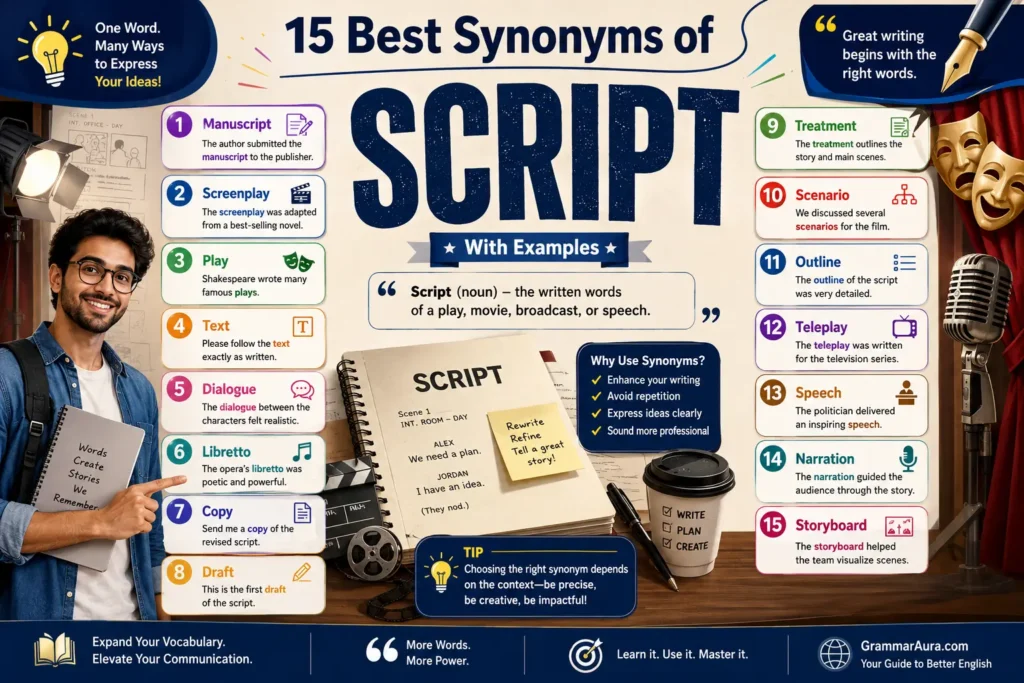 Best Synonyms of “Script”
