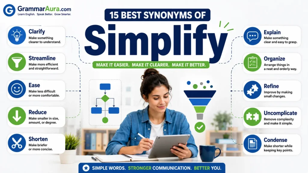 Best Synonyms of ‘Simplify’