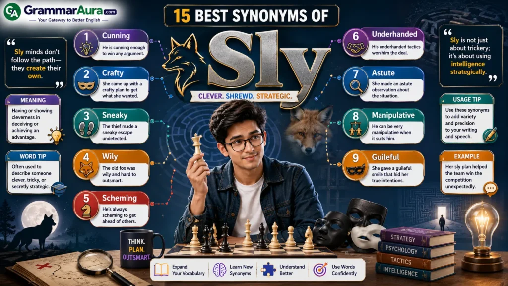 Best Synonyms of “Sly”