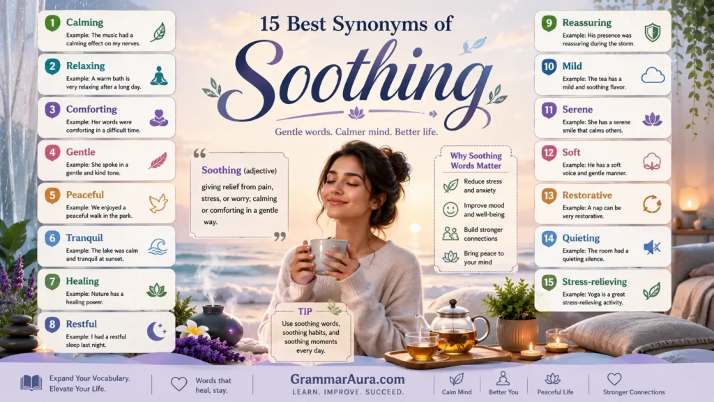 Best Synonyms of “Soothing”