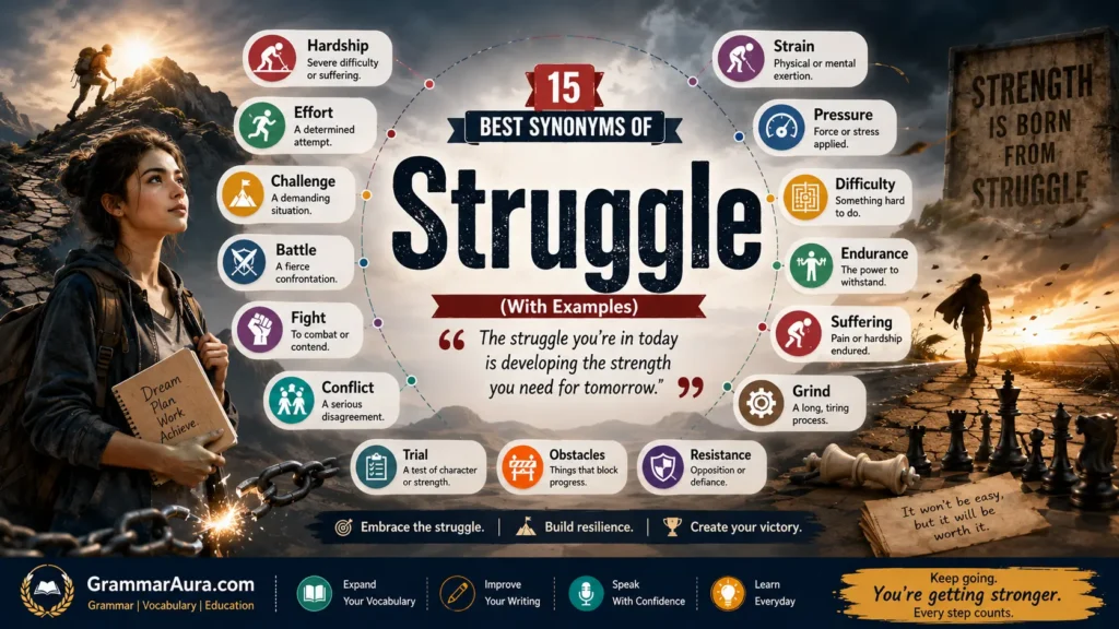 Best Synonyms of “Struggle”