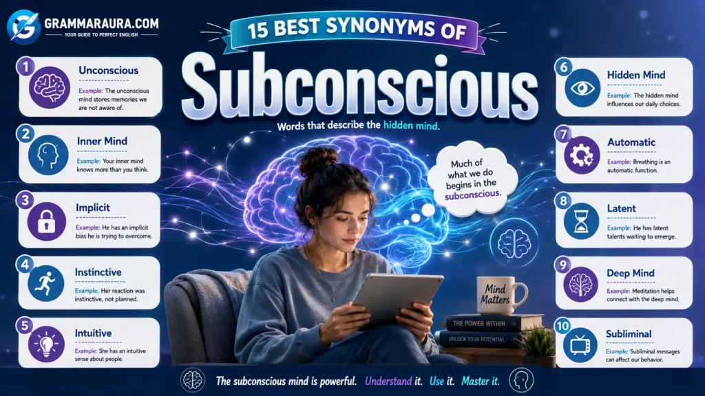 Best Synonyms of ‘Subconscious’