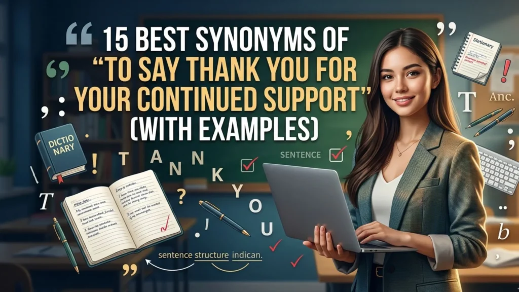 Best Synonyms of “To Say Thank You for Your Continued Support” (With Examples)