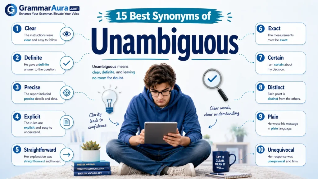 Best Synonyms of ‘Unambiguous’