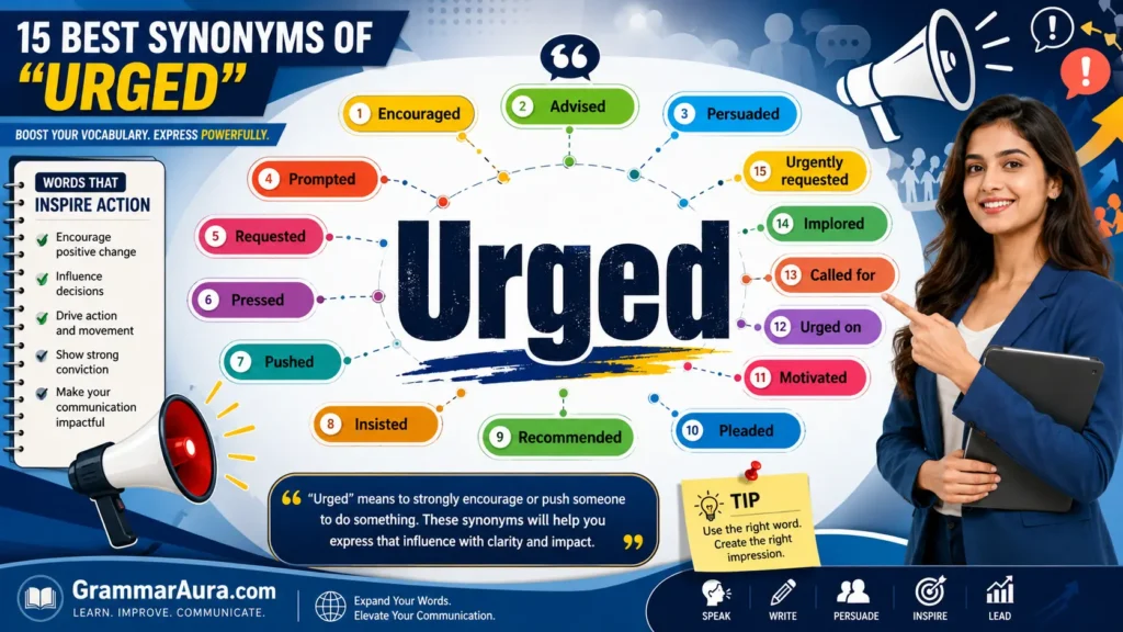 Best Synonyms of “Urged”