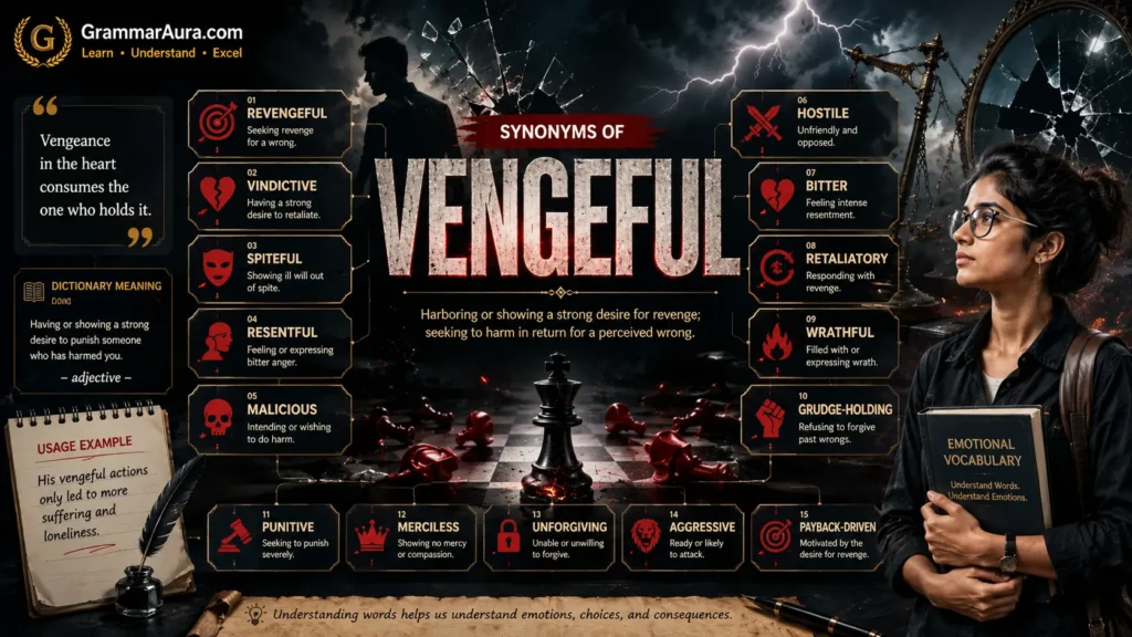 Best Synonyms of “Vengeful”