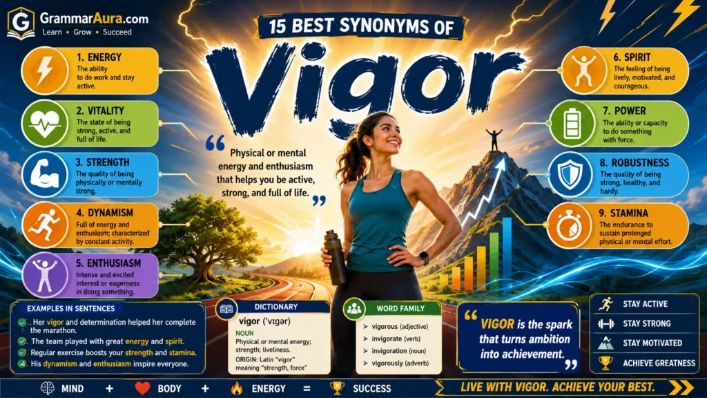 Best Synonyms of “Vigor”