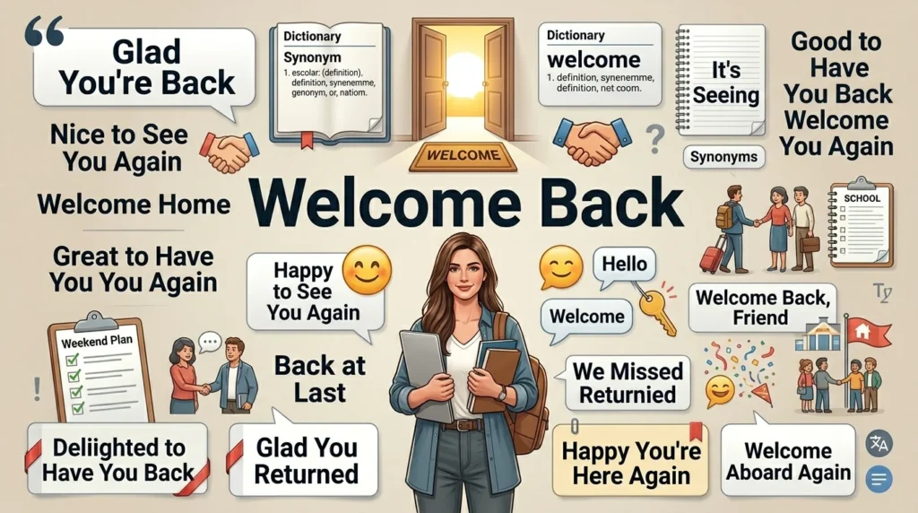 Best Synonyms of ‘Welcome Back’