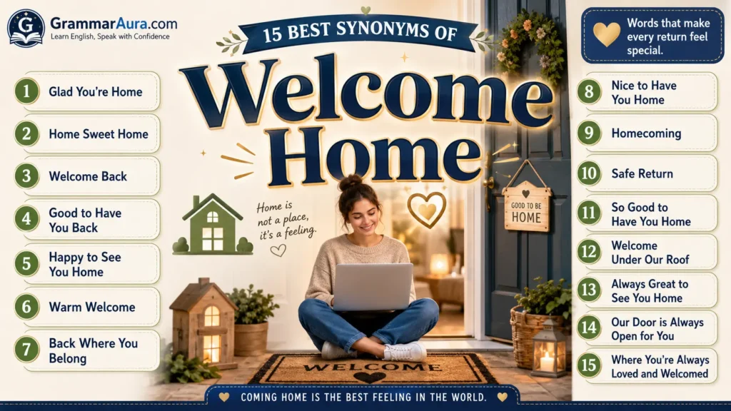 Best Synonyms of “Welcome Home”