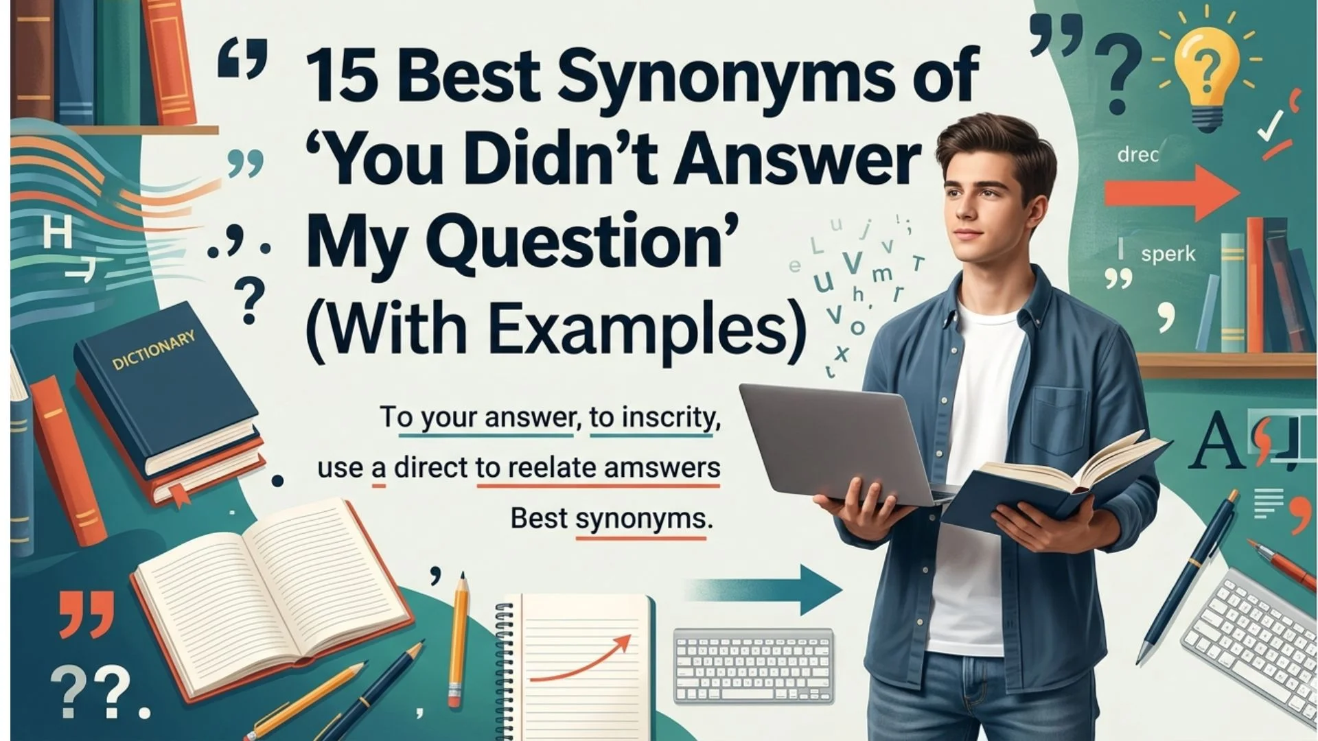 Best Synonyms of ‘You Didn’t Answer My Question’
