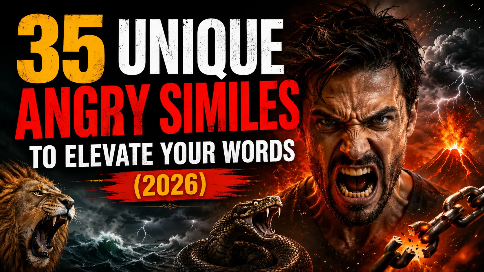 Unique Angry Similes to Elevate Your Words