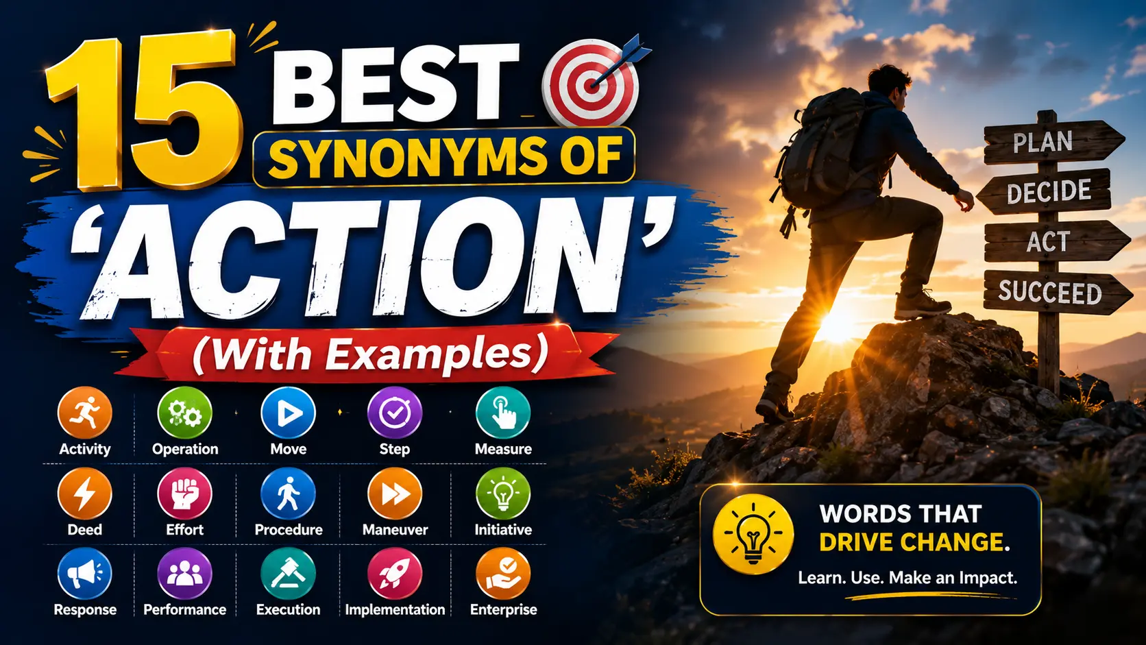 Best Synonyms of ‘Action’