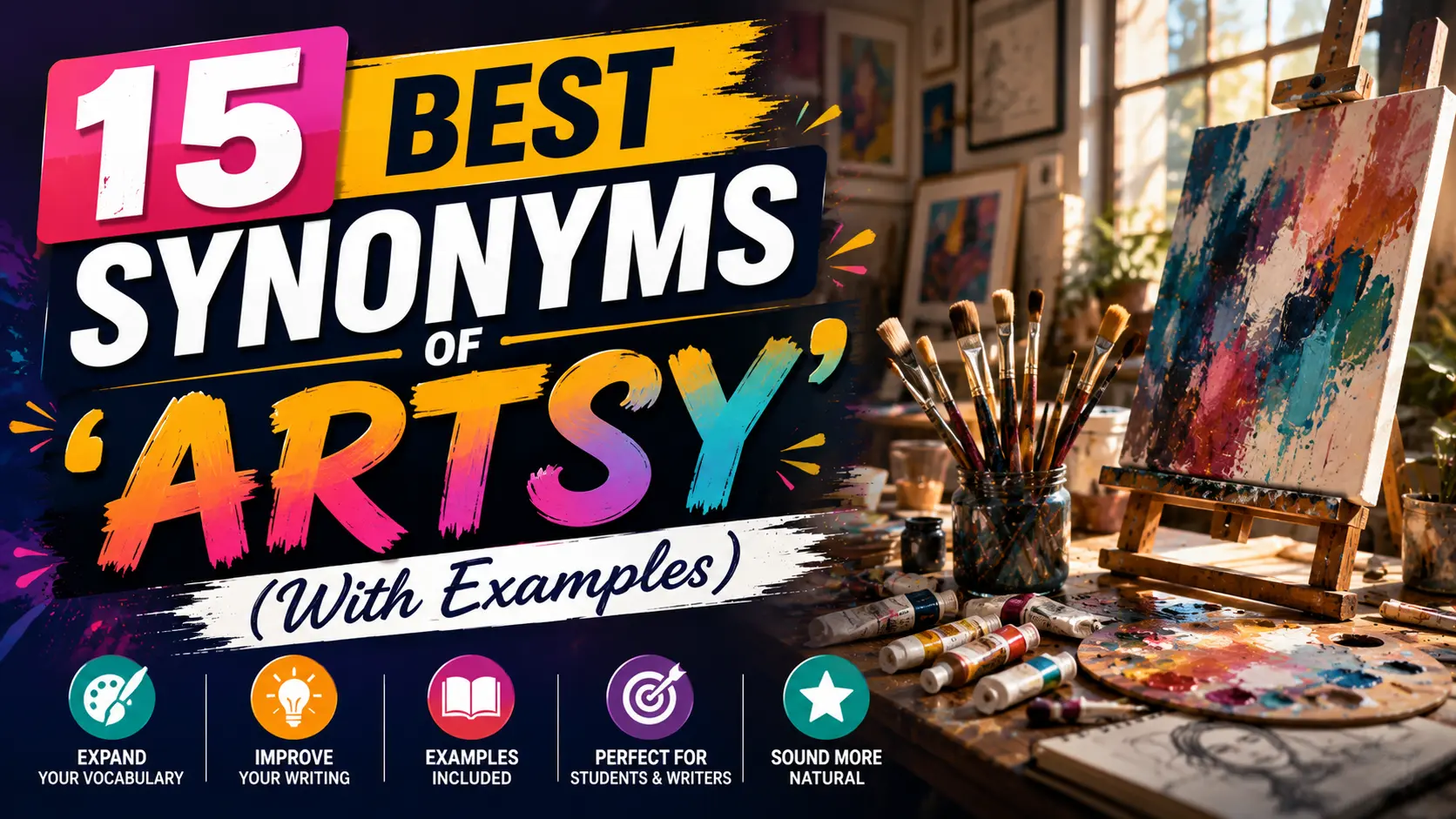 Best Synonyms of ‘Artsy’