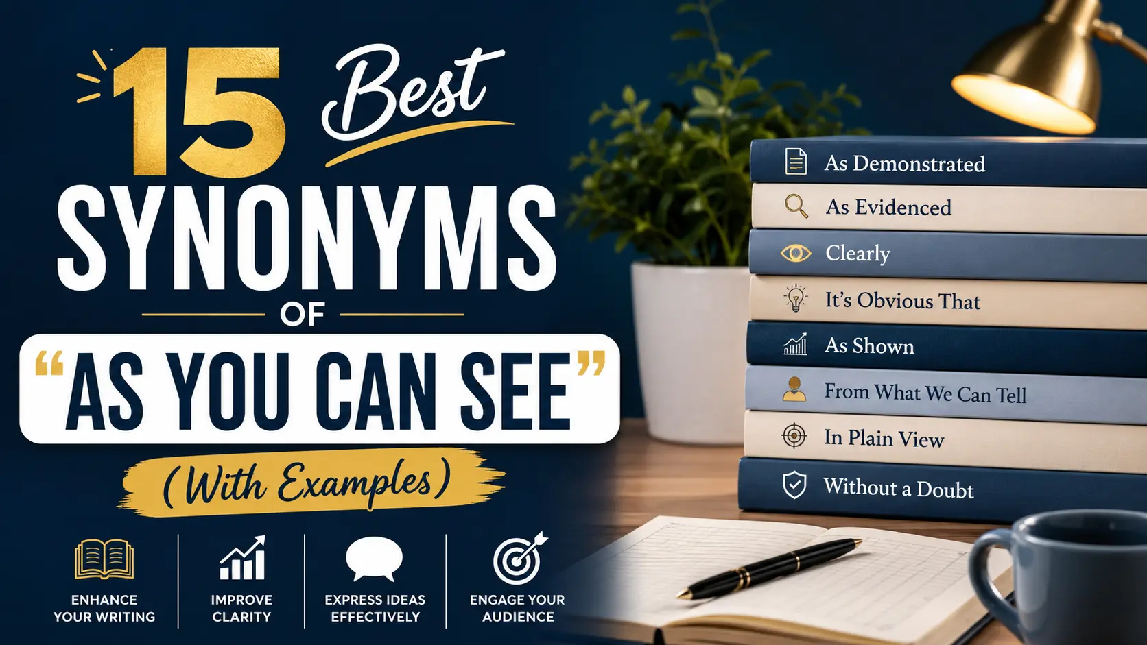Best Synonyms of “As You Can See”