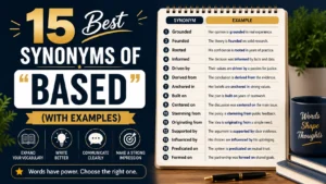 Best Synonyms of ‘Based’