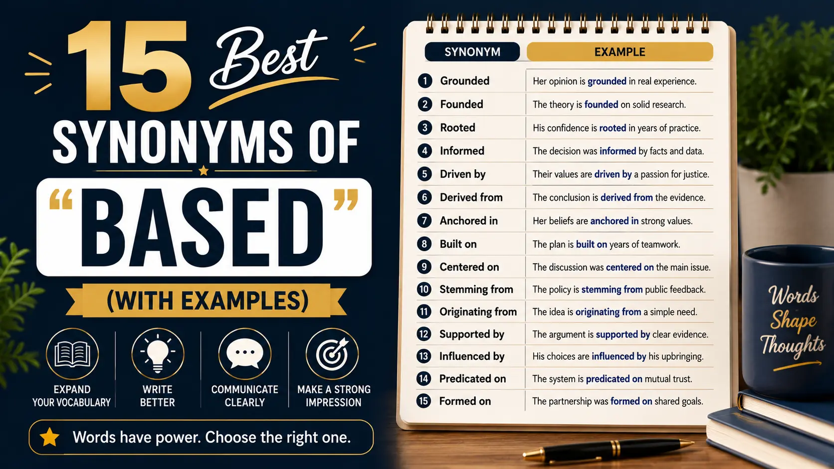 Best Synonyms of ‘Based’