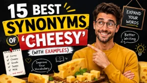 Best Synonyms of ‘Cheesy’