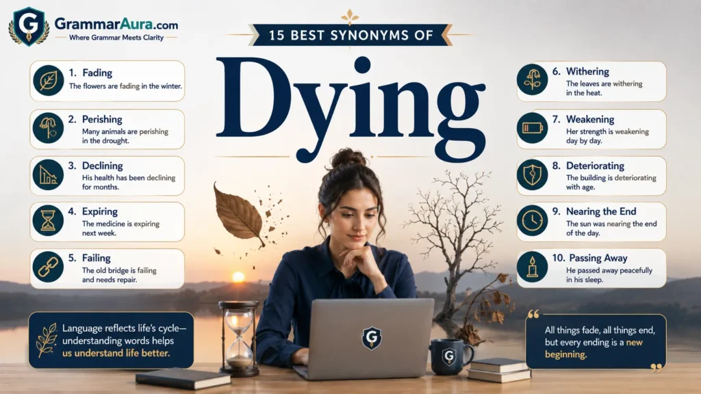 Best Synonyms of ‘Dying’