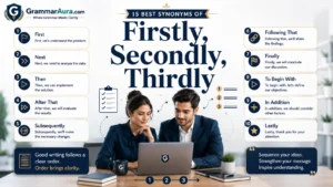 Best Synonyms of “Firstly, Secondly, Thirdly”