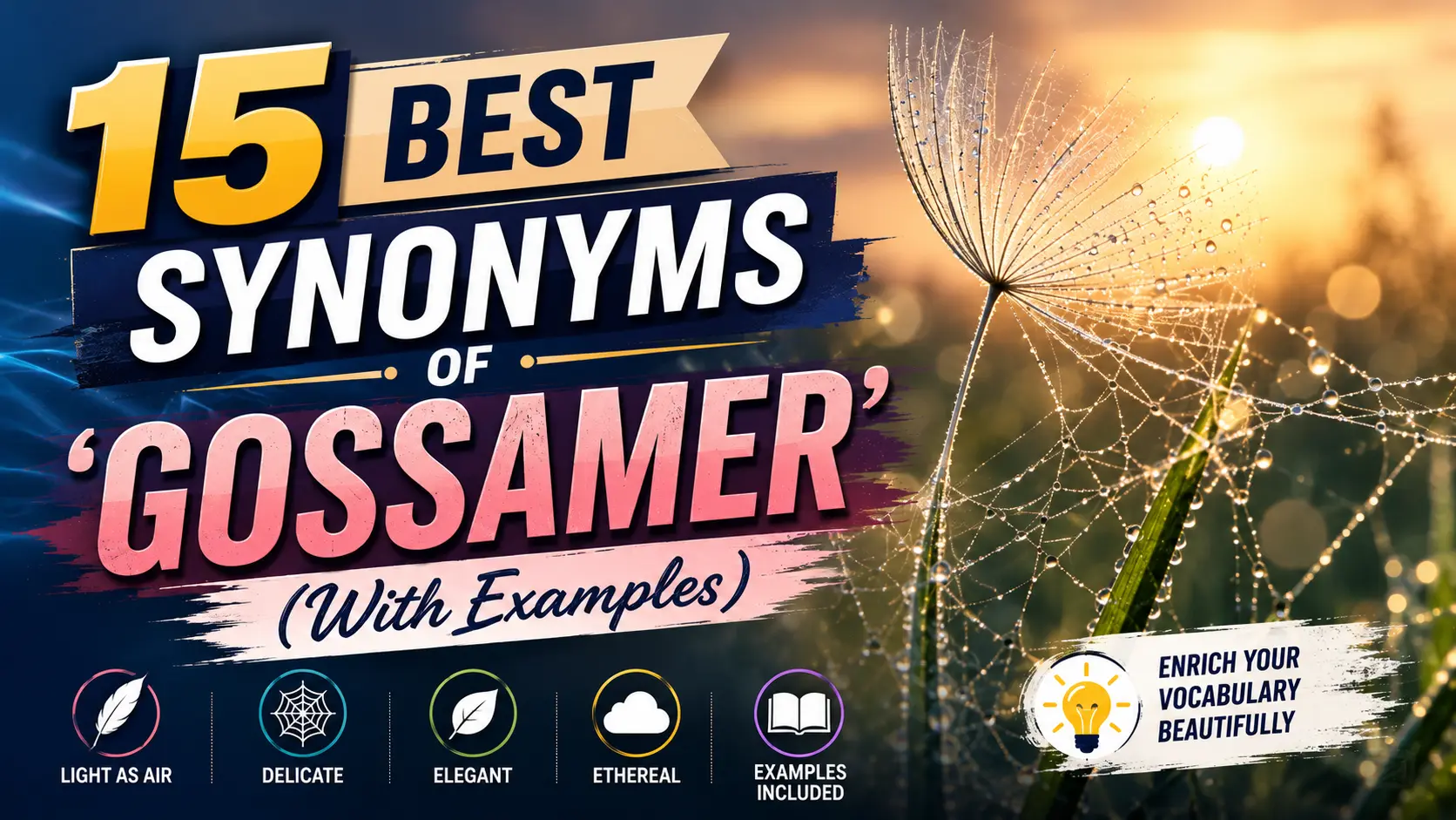 Best Synonyms of ‘Gossamer’