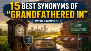 Best Synonyms of “Grandfathered In”