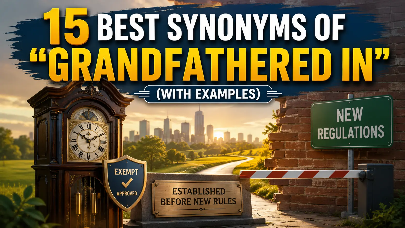 Best Synonyms of “Grandfathered In”