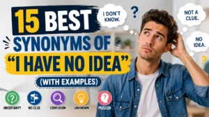 Best Synonyms of “I Have No Idea”