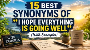 Best Synonyms of “I Hope Everything Is Going Well”