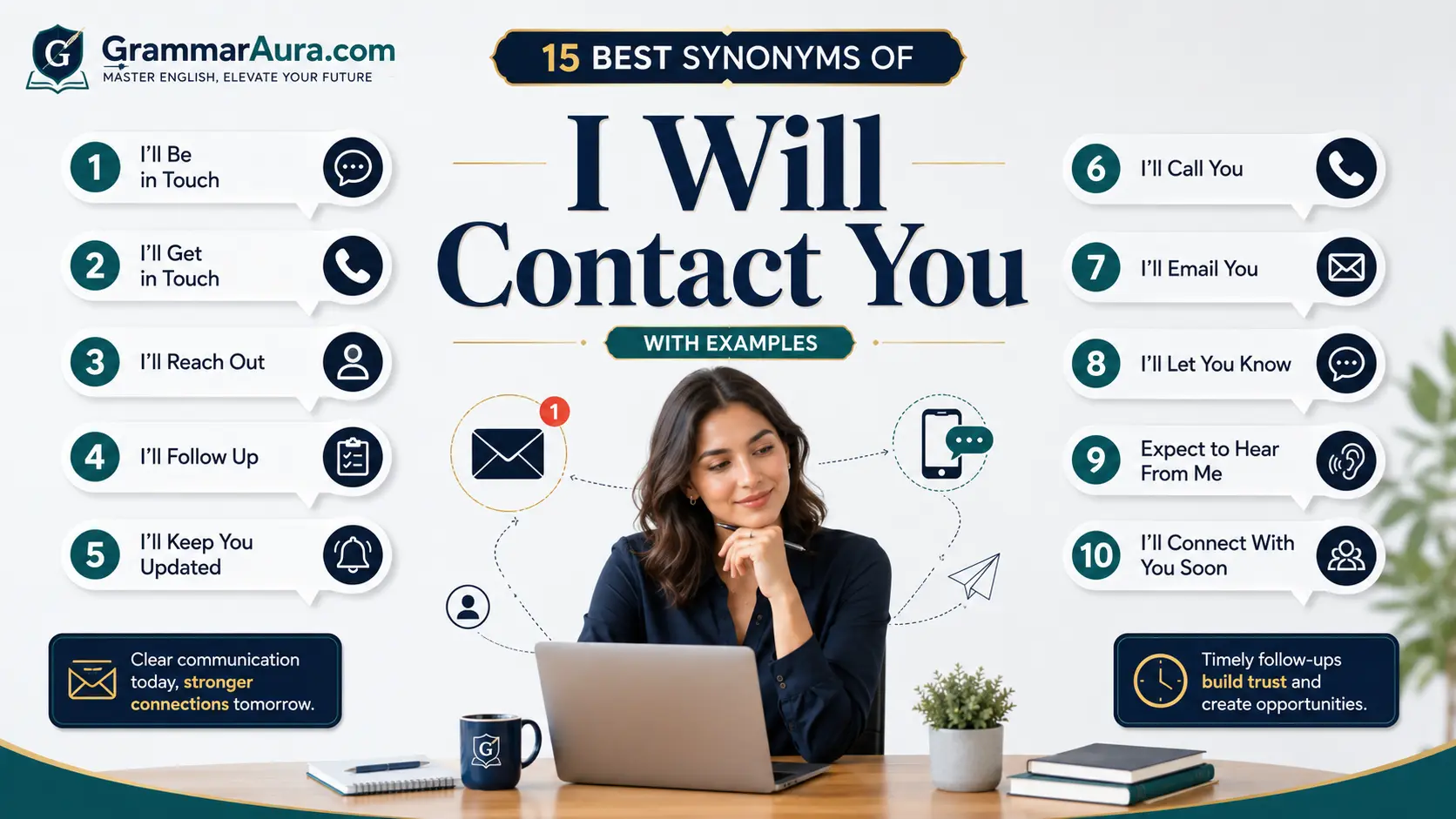 Best Synonyms of ‘I Will Contact You’