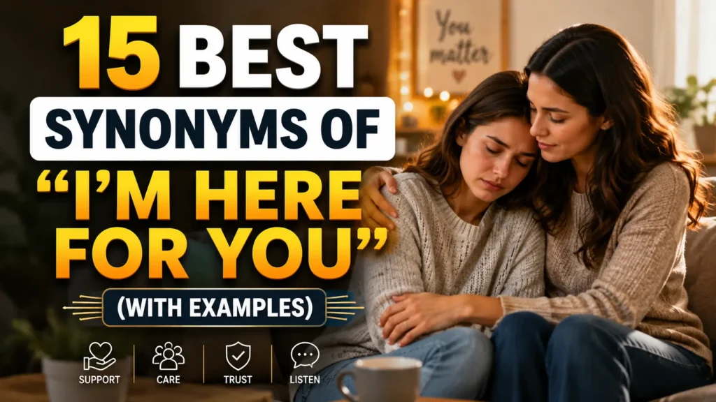 Best Synonyms of “I’m Here for You”