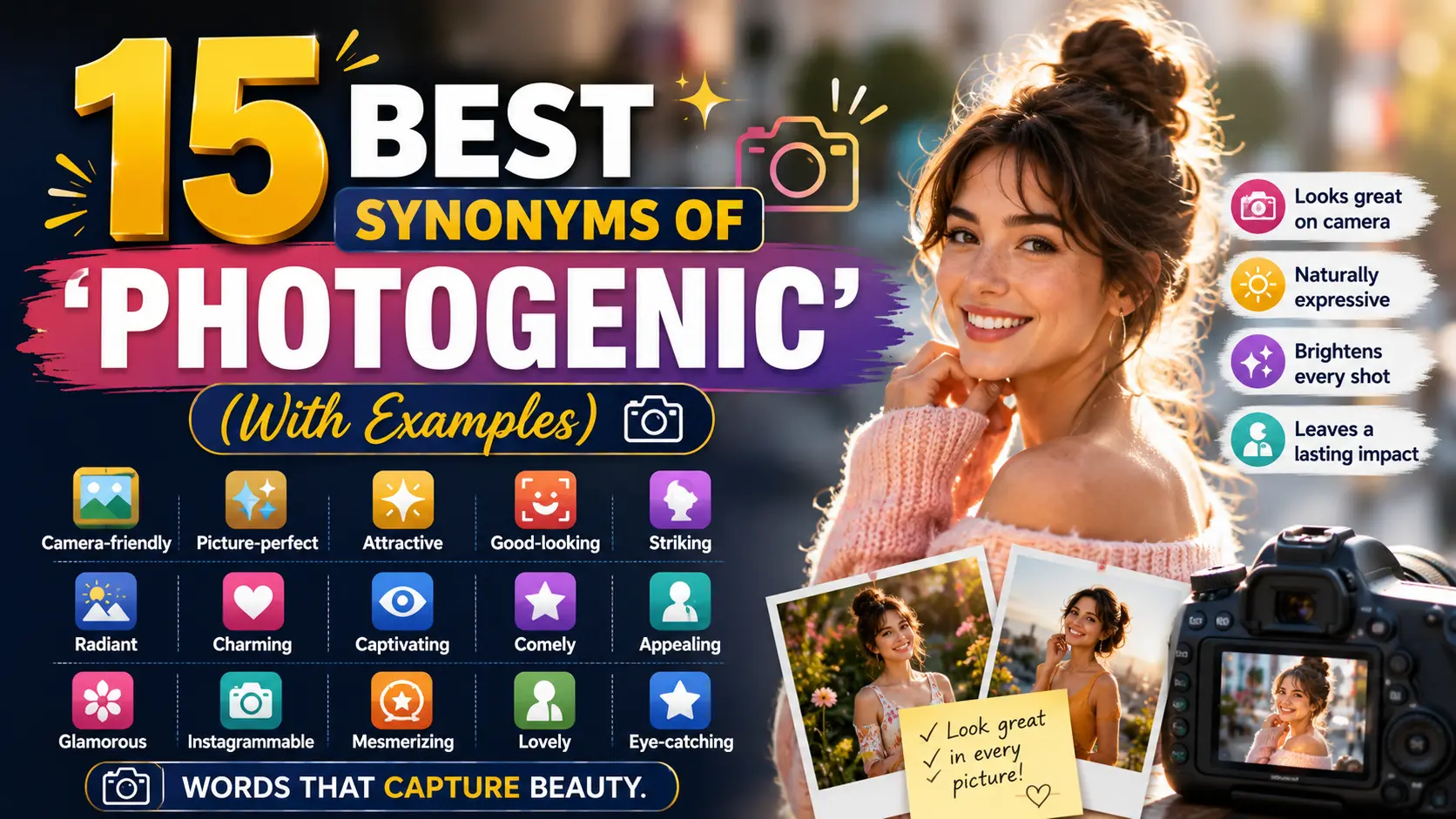 Best Synonyms of "Photogenic"