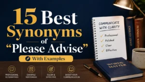 Best Synonyms of “Please Advise”