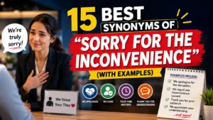 Best Synonyms of “Sorry for the Inconvenience”