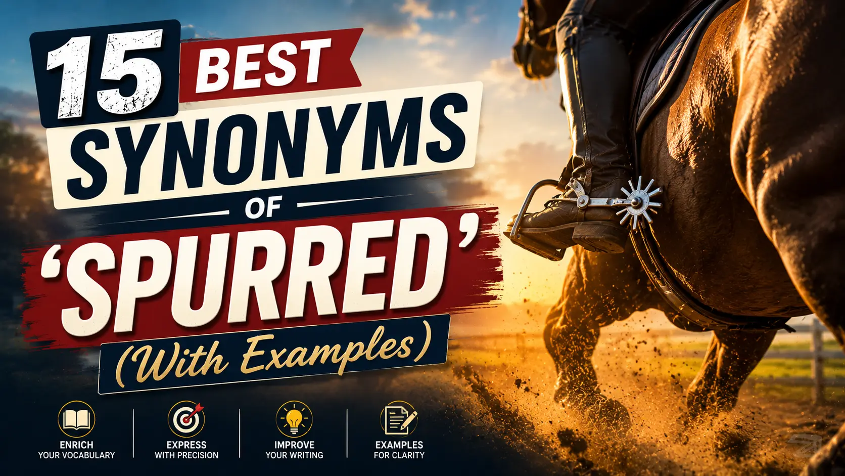 Best Synonyms of ‘Spurred’