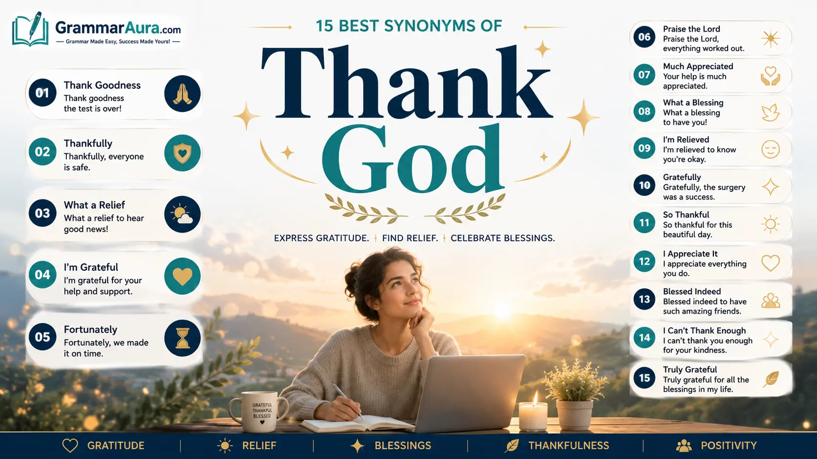 Best Synonyms of “Thank God”
