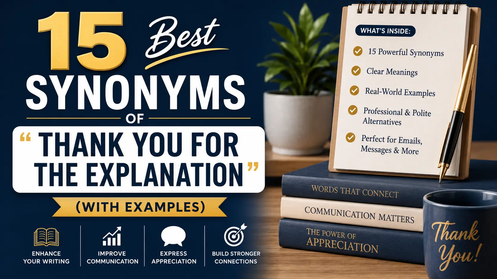 Best Synonyms of ‘Thank You for the Explanation’