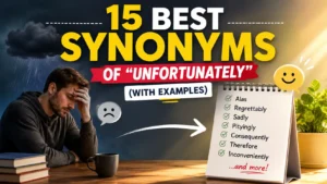 Best Synonyms of “Unfortunately”