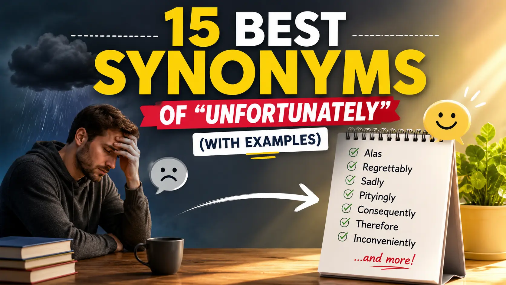 Best Synonyms of “Unfortunately”